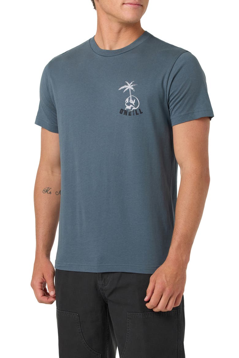 Cutback Classic Cotton Graphic T-Shirt, Alternate, color, DARK SLATE