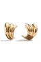 Rib Sculpture Drop Earrings