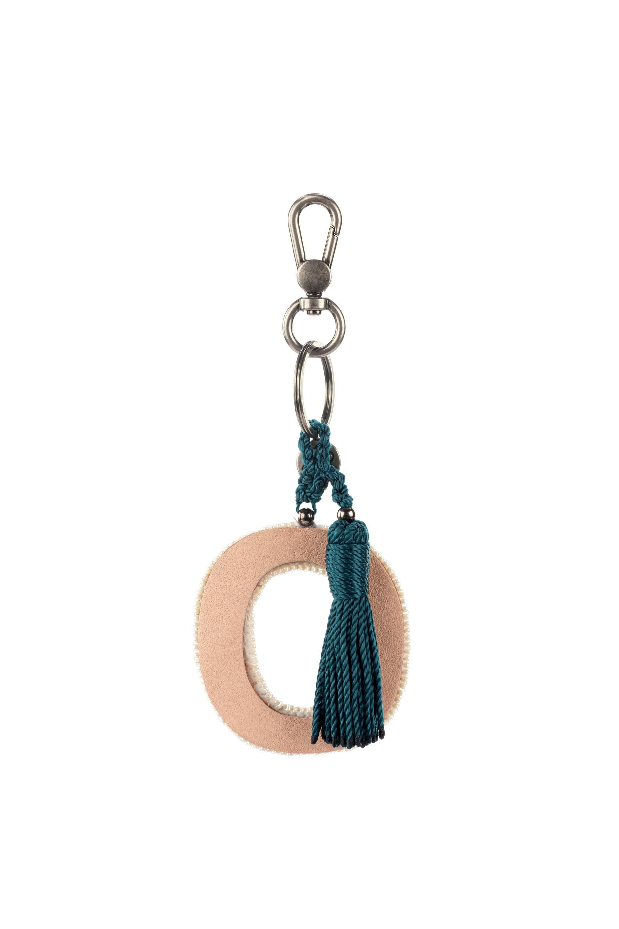 The Sak Yarnicharmz Hand Crochet Dangle - Letters, Alternate, color, O