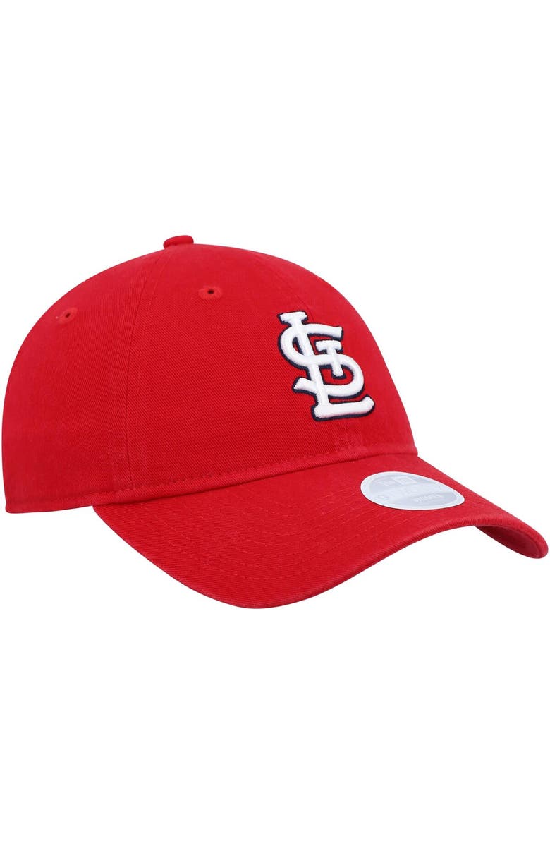 New Era Women's New Era Red St. Louis Cardinals Team Logo Core Classic 9TWENTY Adjustable Hat, Alternate, color, 
