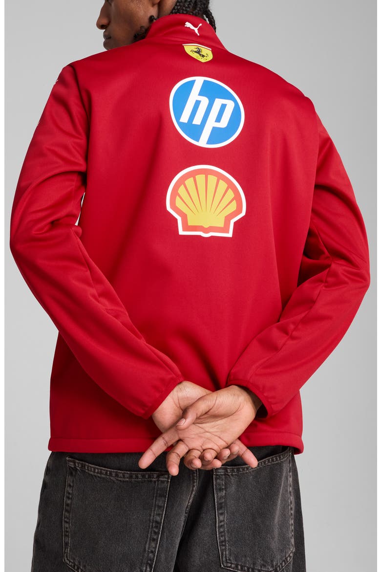 Scuderia Ferrari 2025 Softshell Jacket, Alternate, color, DARK CHERRY