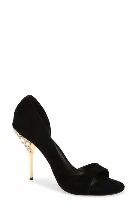 Alluria Crystal Heel Sandal