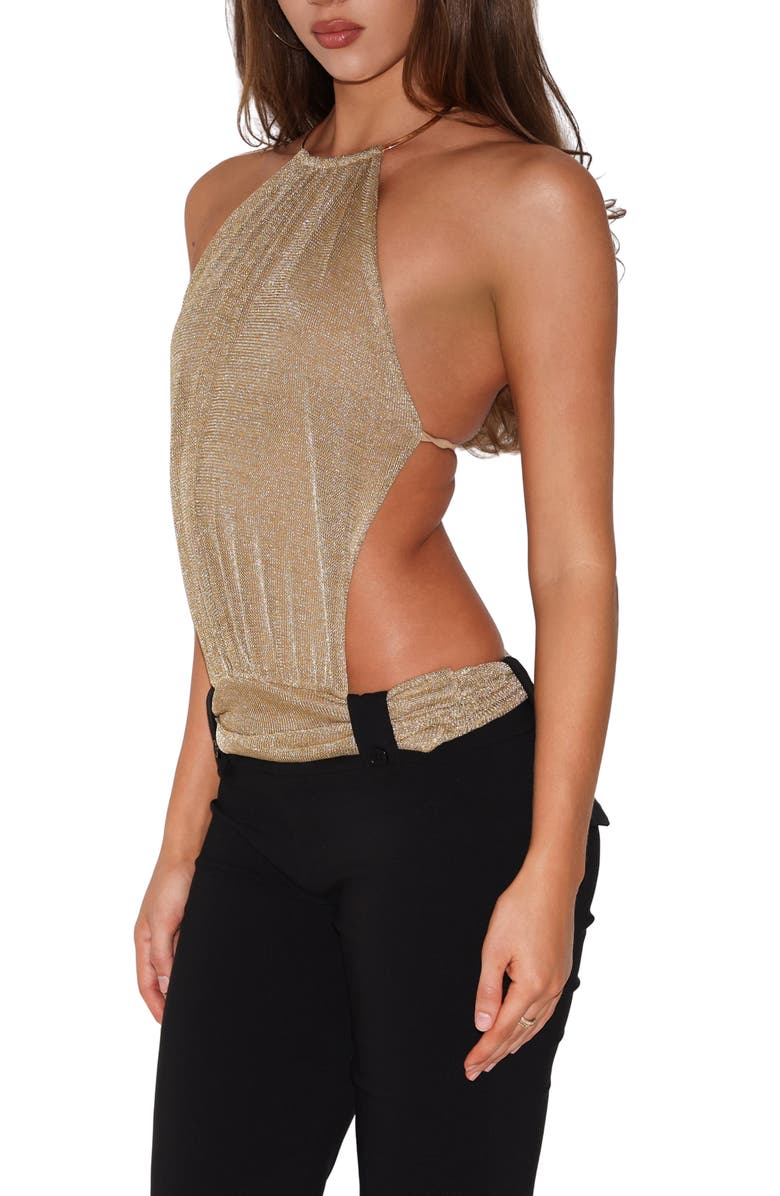 Tiger Mist Evanna 2.0 Metallic Halter Top, Alternate, color, 