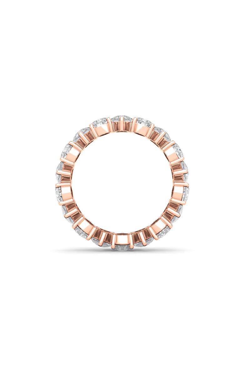 Alternating Pear Lab Created Diamond Eternity Ring, Alternate, color, ROSE GOLD