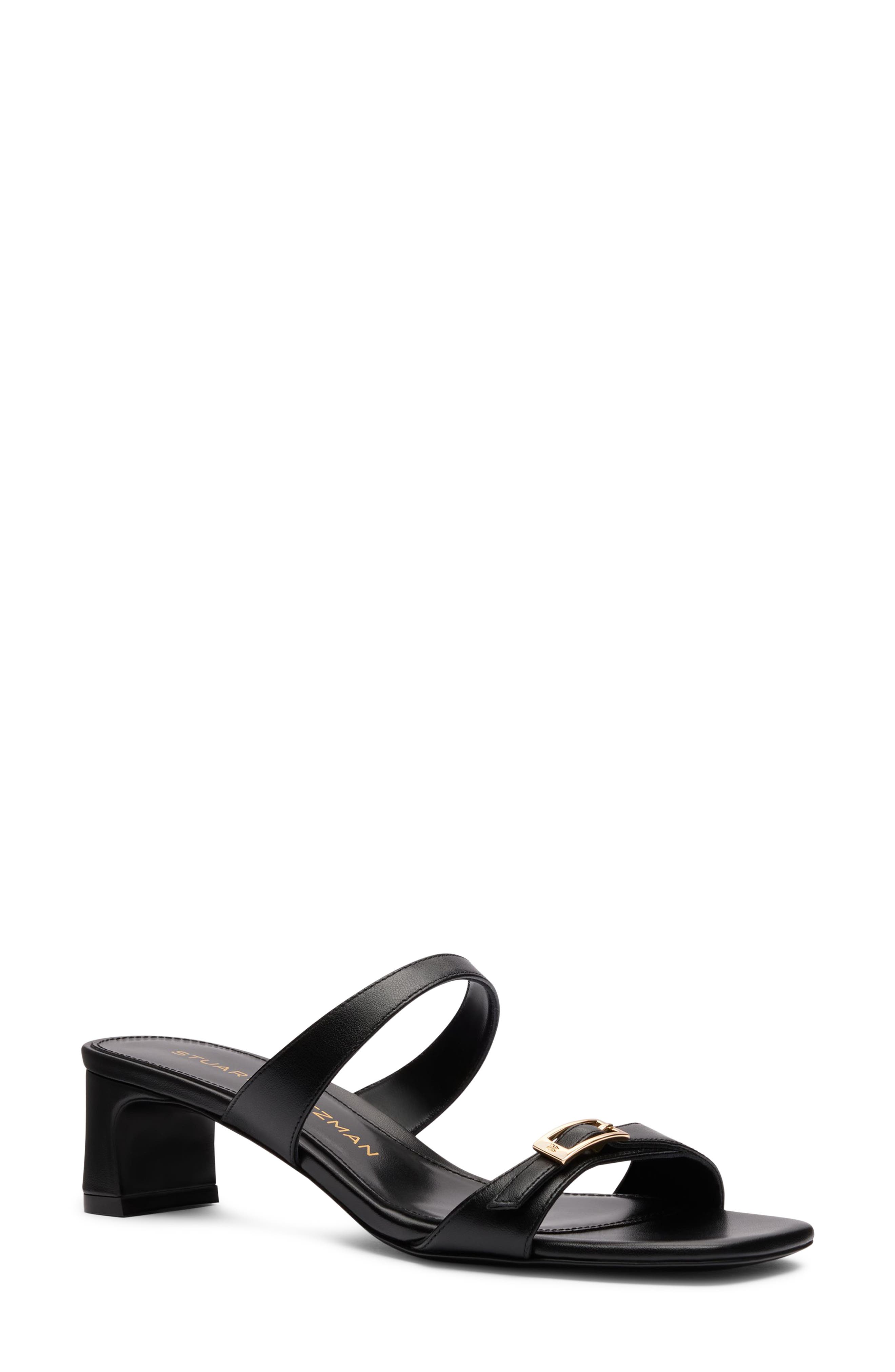 Stuart Weitzman Baby Babette Slide Sandal, Main, color, Black