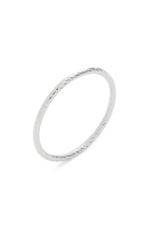 Nashelle Sparkler Stackable Ring In Sterling Silver