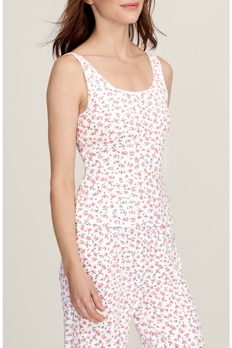 Pima Cotton Pointelle Tank, Alternate, color, PINK