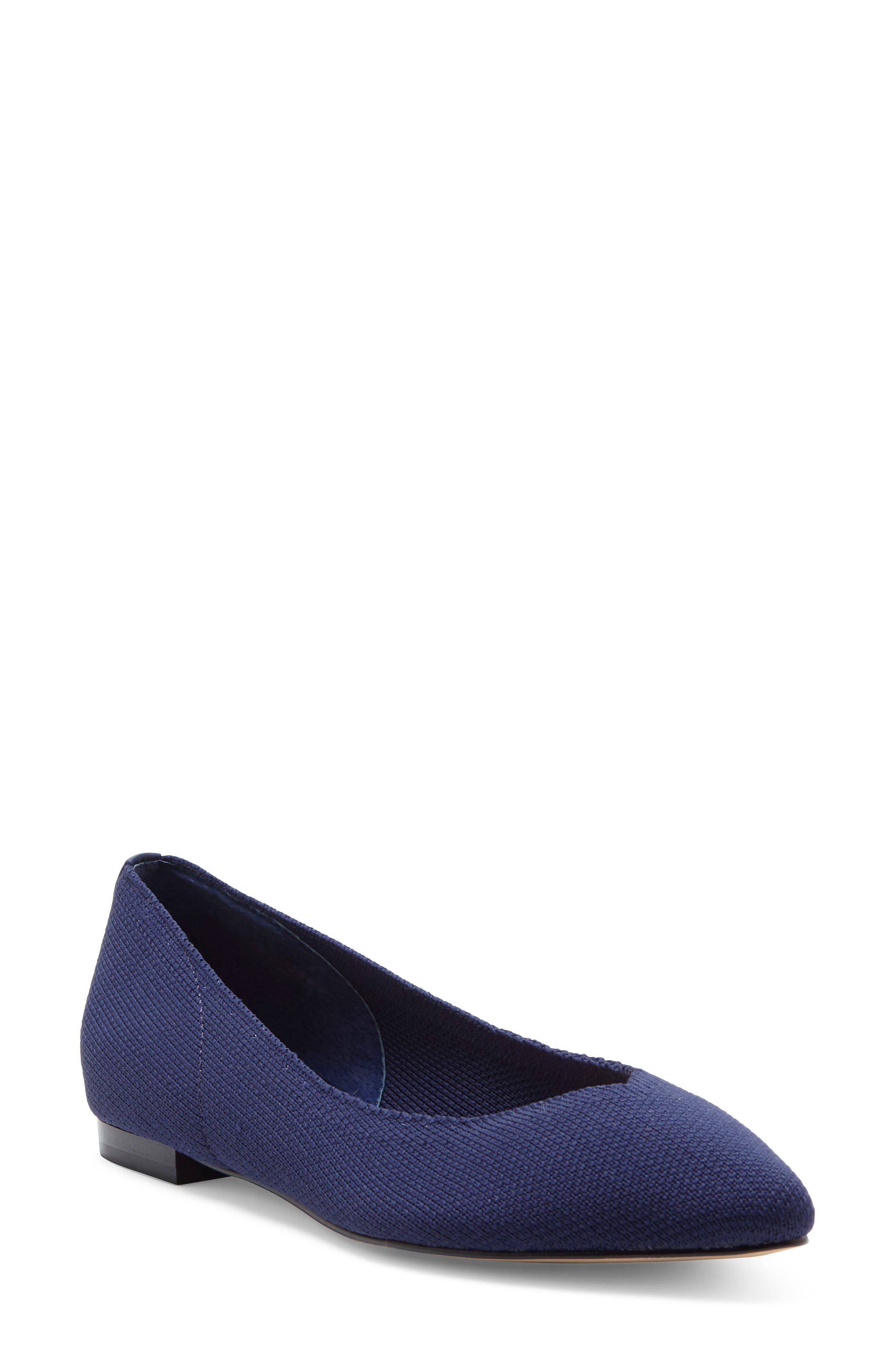 Julia Knit Flat, Main, color, NAVY KNIT