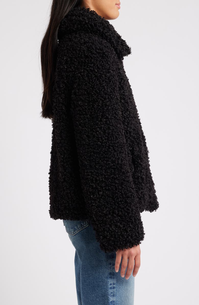 Sam Edelman Faux Fur Jacket, Alternate, color, Black