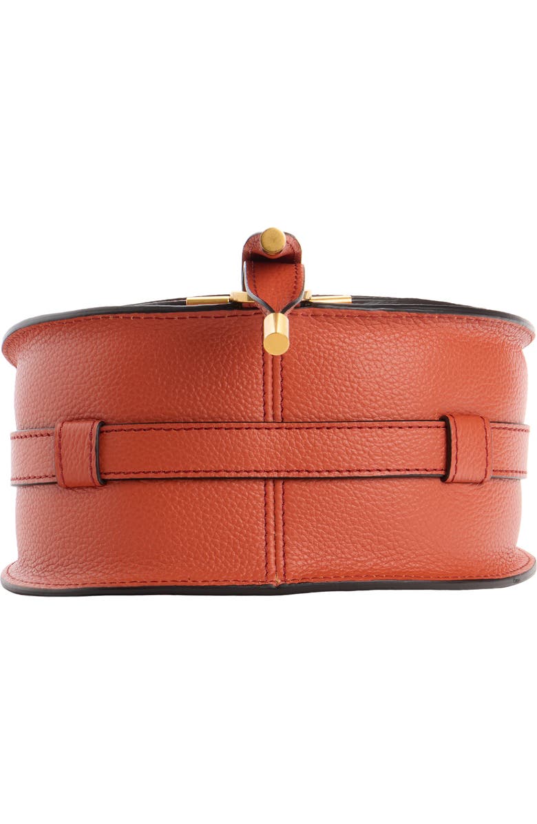 Chloé Small Marcie Leather Crossbody Bag, Alternate, color, Crimson Orange