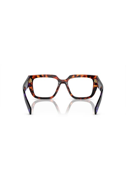 Prada 50mm Irregular Optical Glasses In Multi