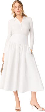 maje Long taffeta skirt