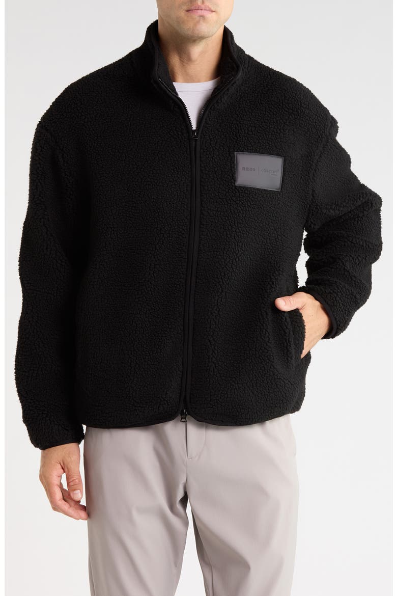 Snoop Reiss x McLaren Embroidered Fleece Jacket, Main, color, BLACK