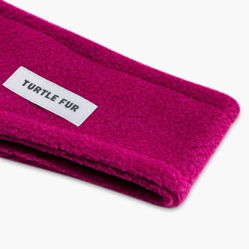 Turtle Fur Bang Band Fleece Headband In Pink