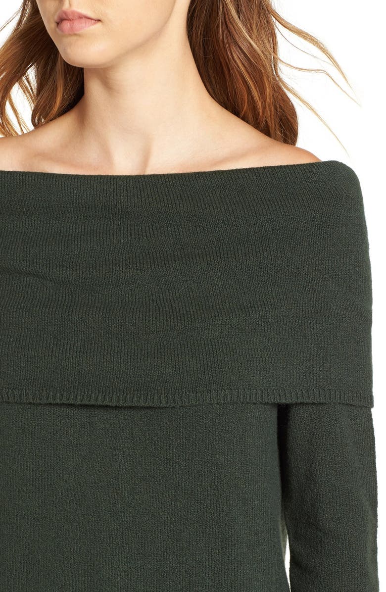 BP. Off the Shoulder Sweater Dress, Alternate, color, 
