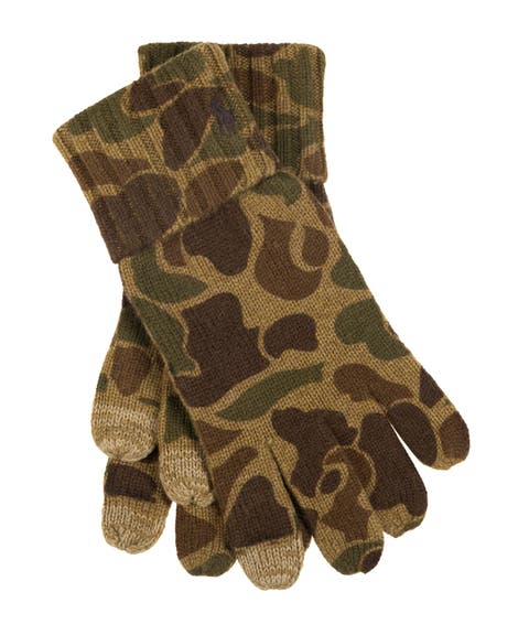 Printed Camo Touch Glove
