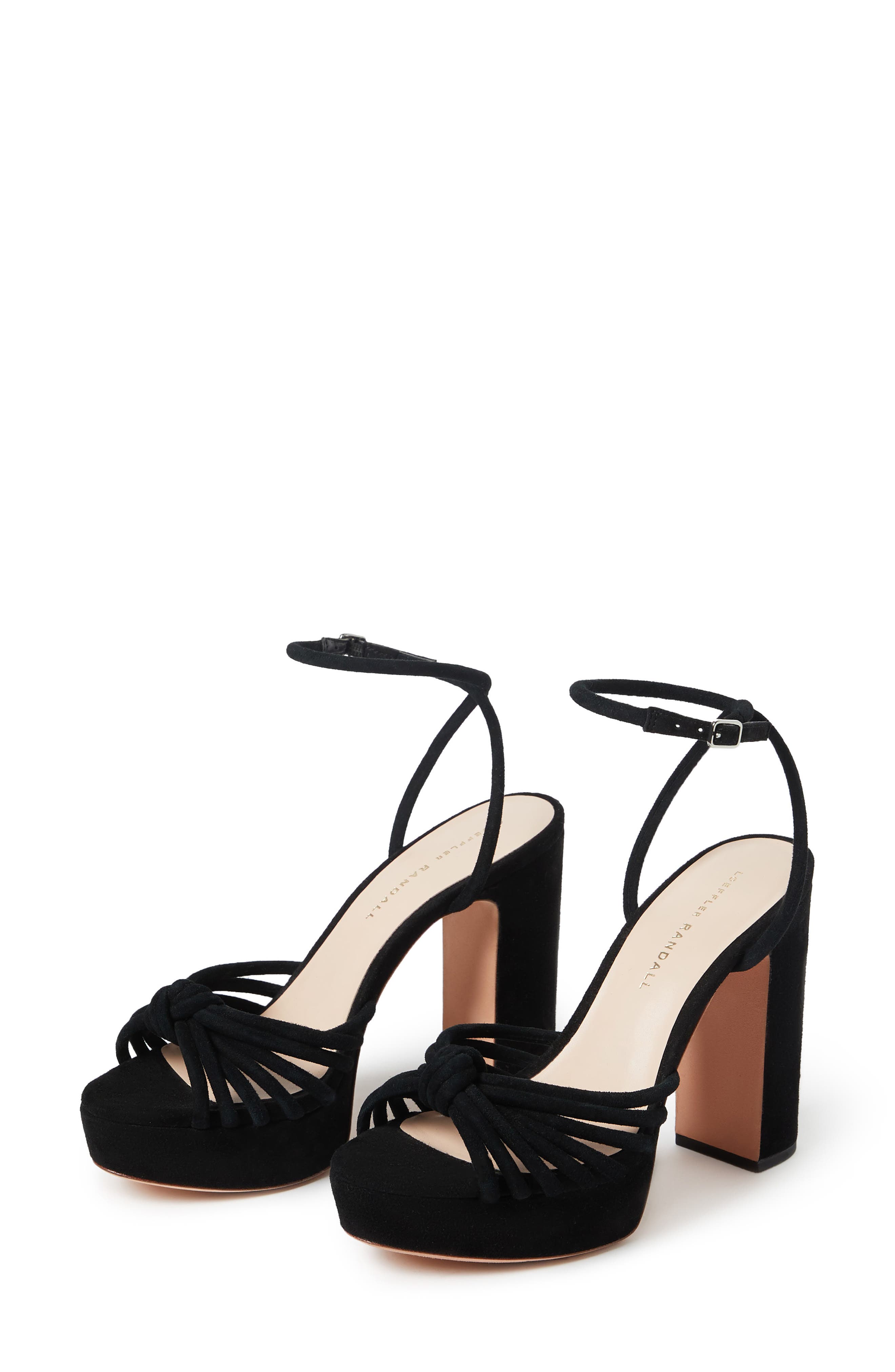 Rivka Platform Sandal, Alternate, color, BLACK