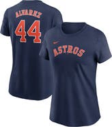 Nike Women's Nike Yordan Alvarez Navy Houston Astros Fuse Name & Number T-Shirt