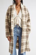 Isabel Marant Étoile Gabriel Plaid Wool Blend Coat