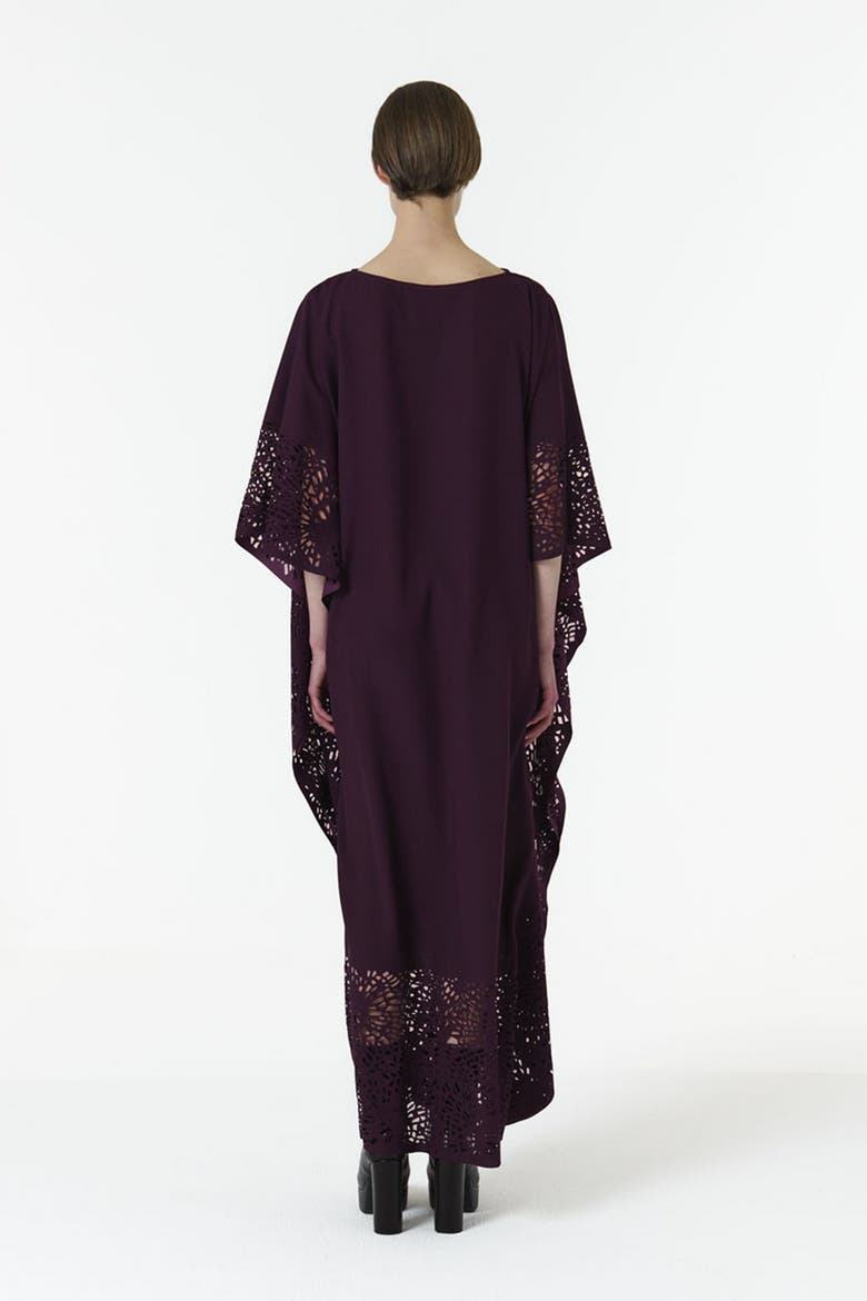 Laser-Cut Kaftan, Alternate, color, Purple