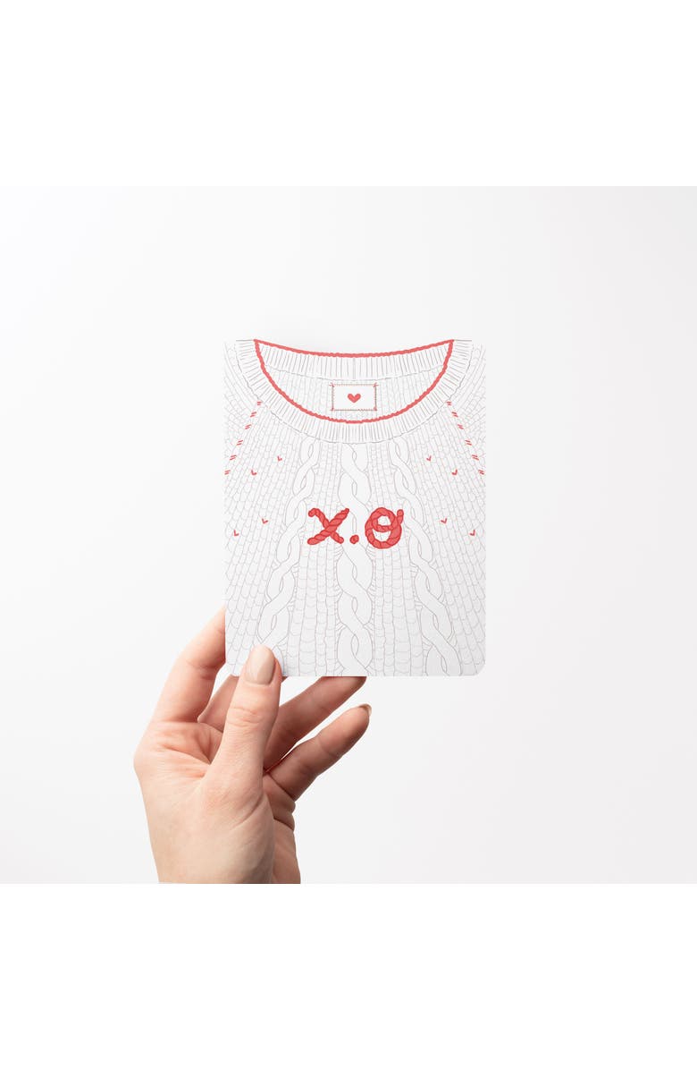 Ramus & Co Love/Friendship Greeting Card Pack (3ct) "XO Sweater", Alternate, color, Multi-Pack