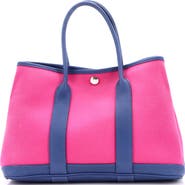 Pre-Owned Hermes Garden Party Tote Toile and Leather 30