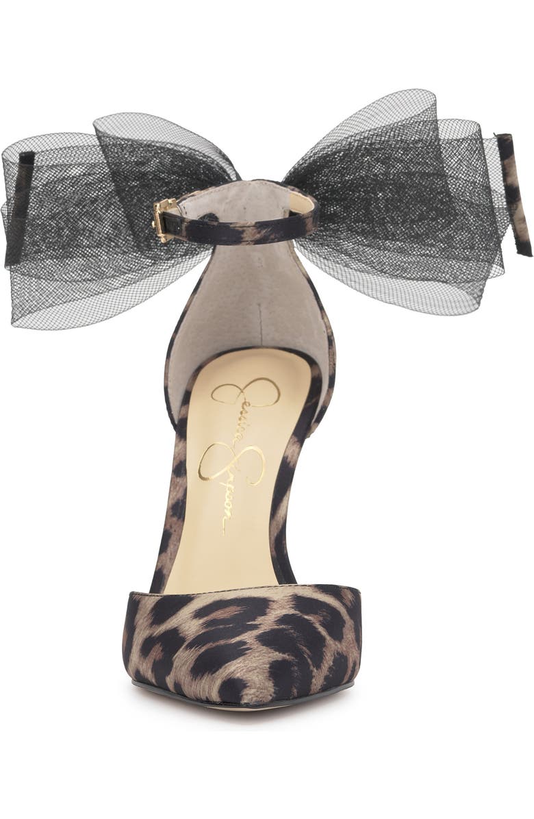 Jessica Simpson Phindies Ankle Strap Pointed Toe Pump, Alternate, color, Safari Combo