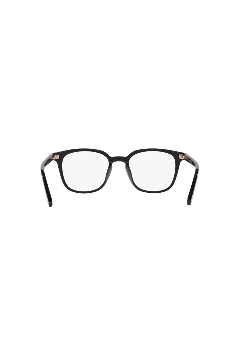 51mm Square optical glasses, Alternate, color, Black