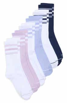 90 DEGREE BY REFLEX 6-Pack Ribbed Crew Socks