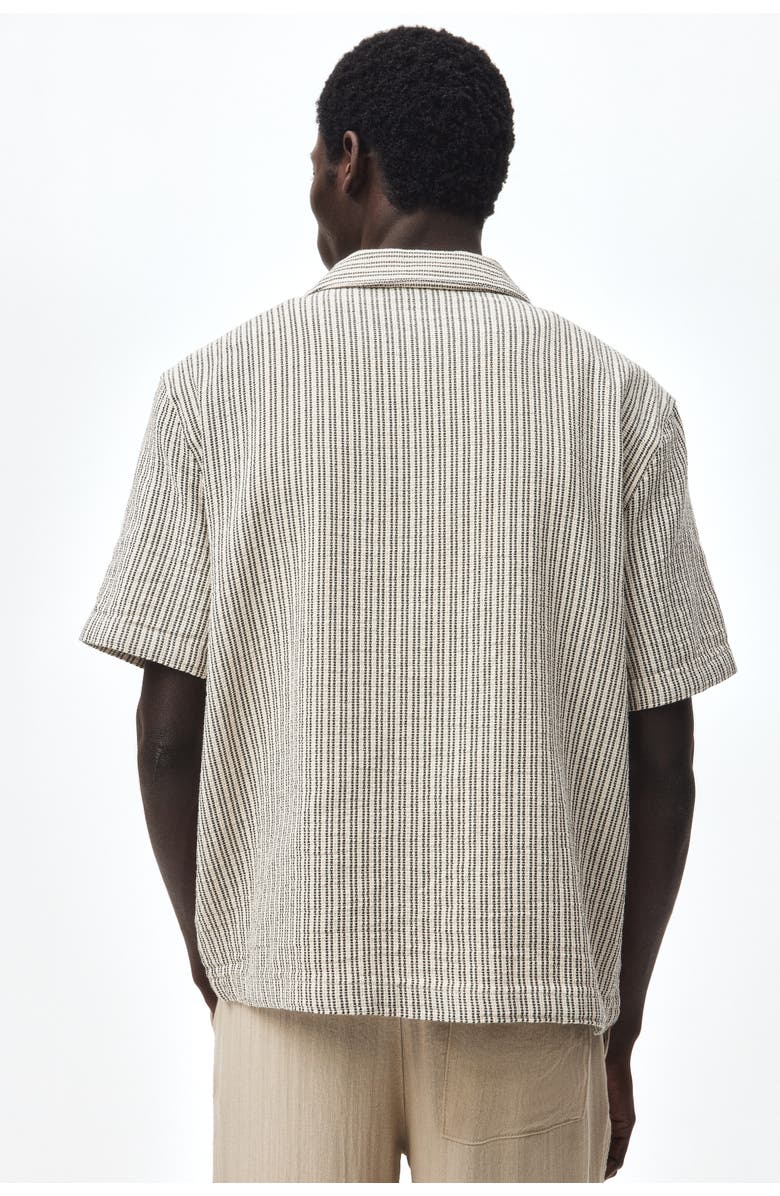 H&M Regular Fit Resort Shirt, Alternate, color, Cream/Striped
