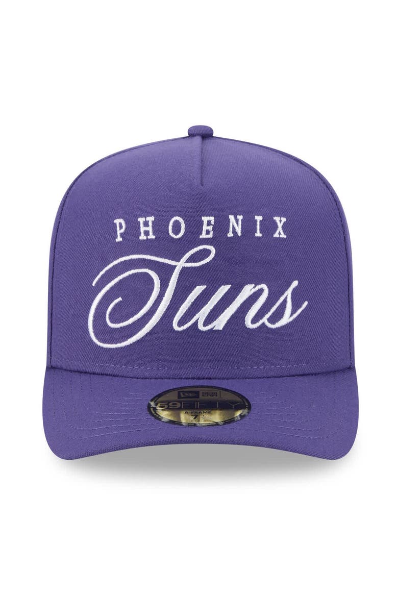Men's New Era Purple Phoenix Suns 2025 NBA Draft A-Frame 59FIFTY Fitted Hat, Alternate, color, Purple
