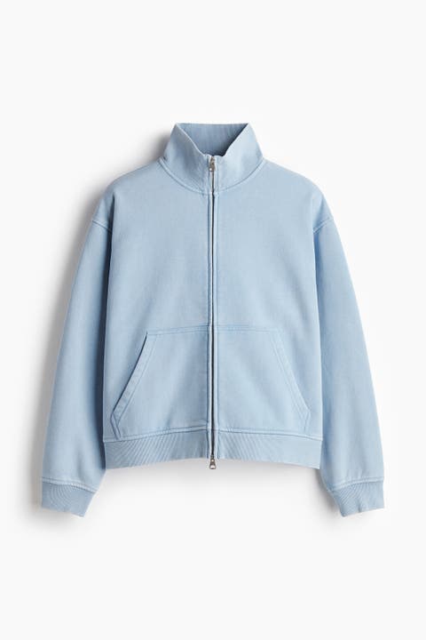 Loose Fit Boxy Zip-through Sweatshirt