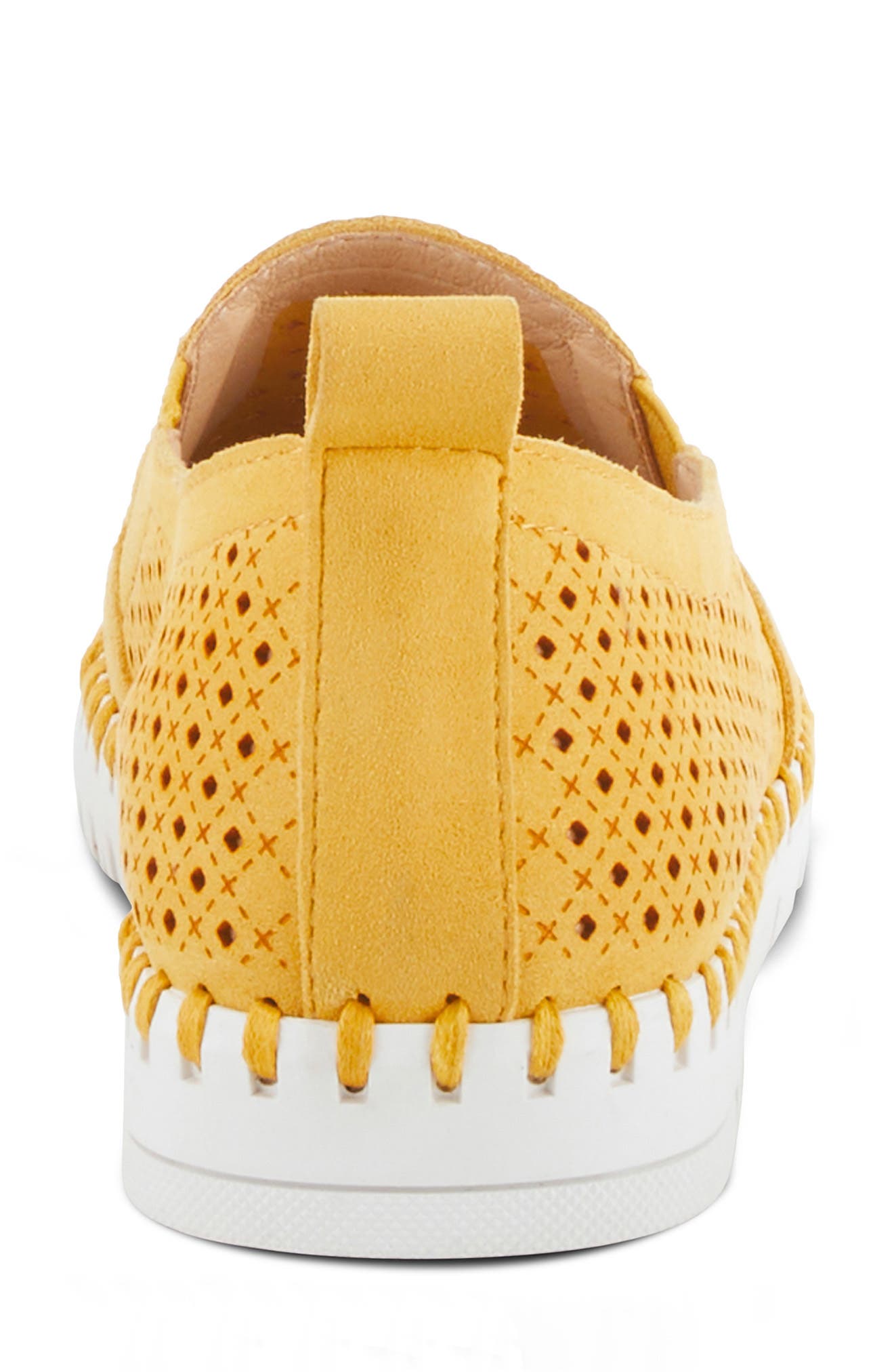 Surfie Perforated Slip-On Sneaker, Alternate, color, YELLOW