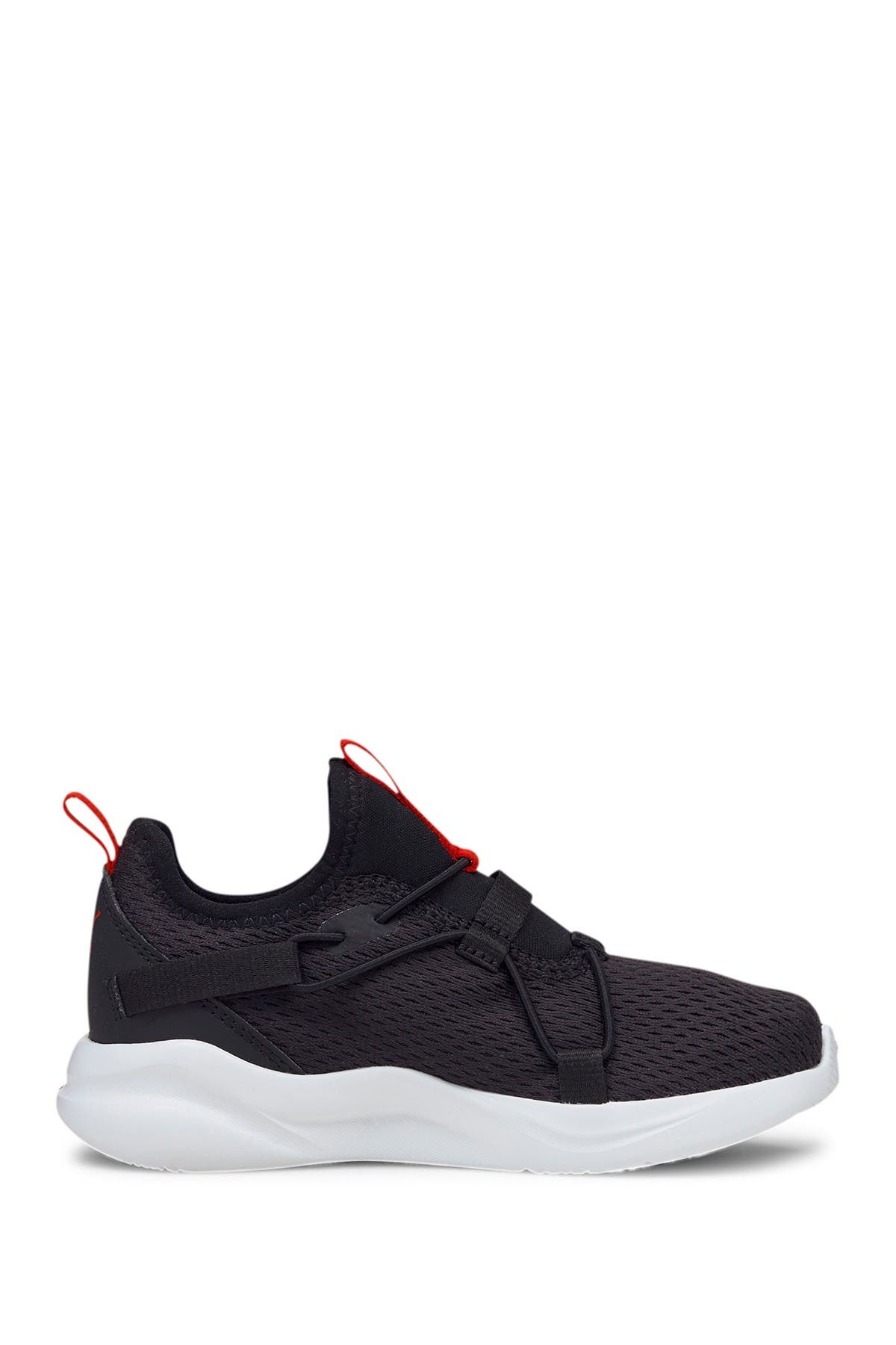 PUMA Rift Slip-On Pop Sneaker, Alternate, color, Puma Black-High Risk Red