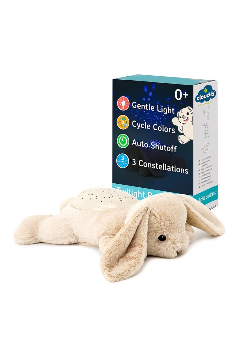 Twilight Buddies - Calming Plush Toy & Nightlight Star Projector, Main, color, BEIGE