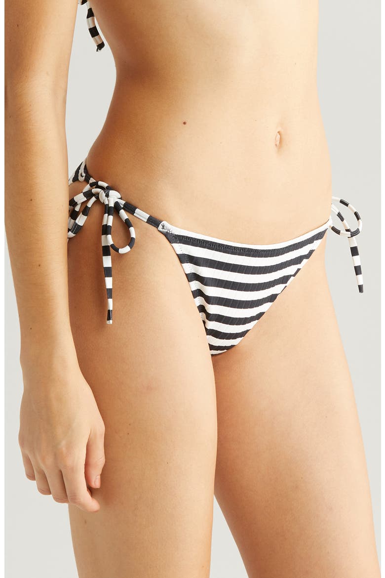 Iris Rib Bikini Bottoms, Alternate, color, BLACKOUT X MARSHMALLOW