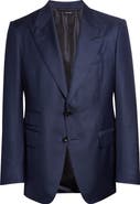 TOM FORD Shelton Wool Sharkskin Suit Jacket