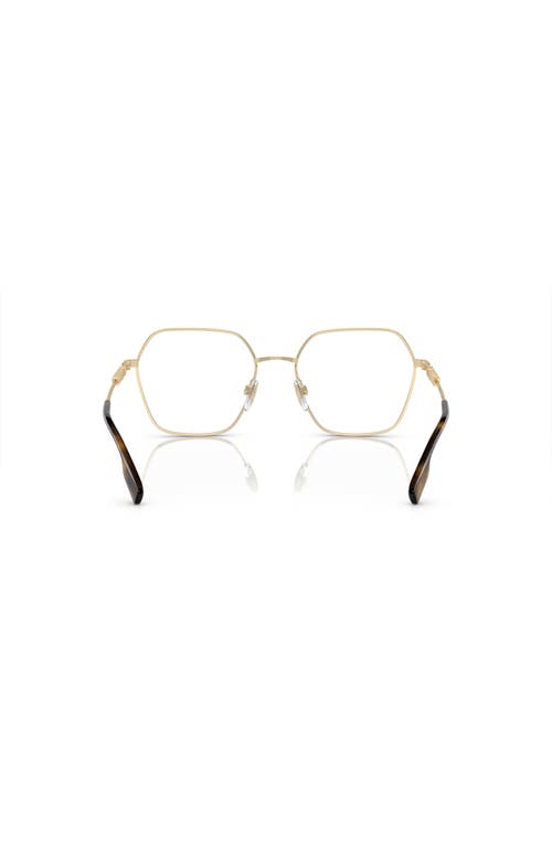 Burberry 54mm Irregular Optical Glasses In Gold