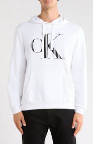 Calvin Klein Monogram Pullover Fleece Hoodie