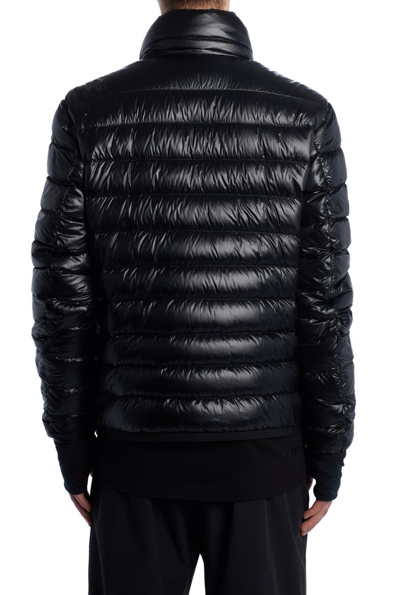 Water Repellent Down Puffer Jacket, Alternate, color, BLACK