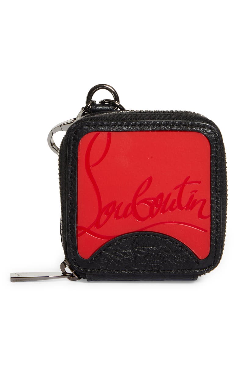 Christian Louboutin Leather Dog Poop Bag Holder, Main, color, 