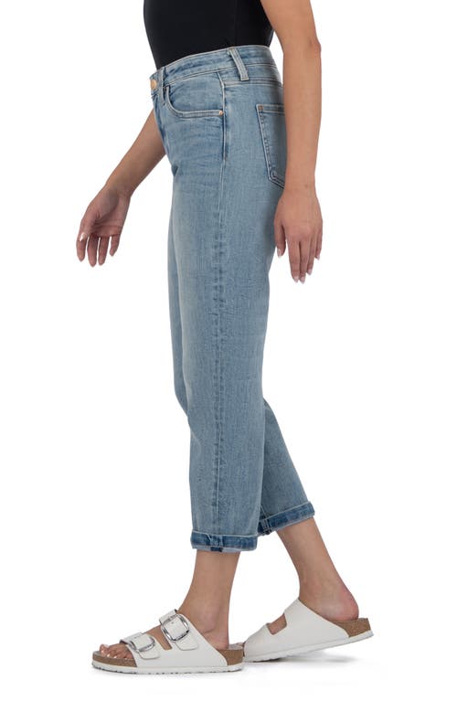Kut From The Kloth Sienna Crop Baggy Boyfriend Jeans In Blue