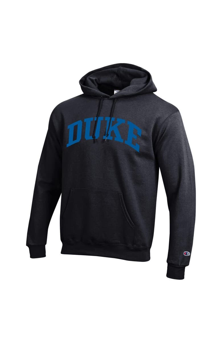 Champion Men's Champion Black Duke Blue Devils Basic Arch Fleece Pullover Hoodie, Alternate, color, Black