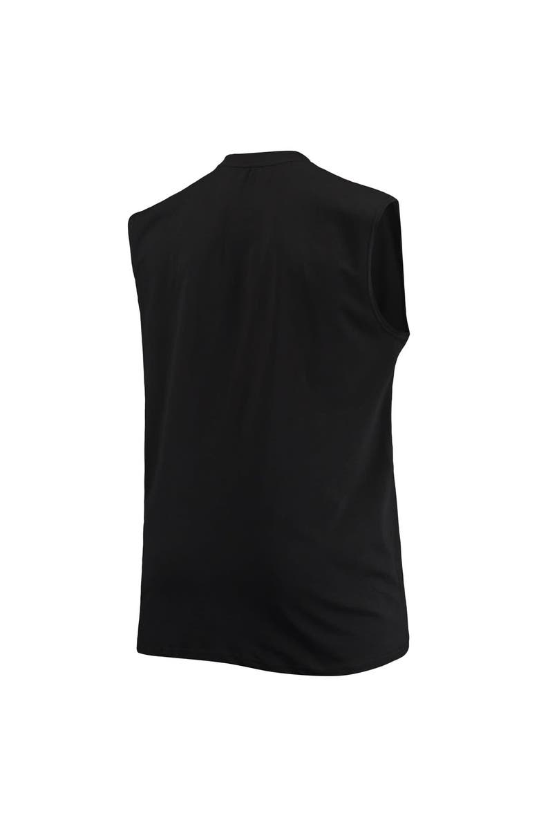 PROFILE Men's Black Las Vegas Raiders Big & Tall Muscle Tank Top, Alternate, color, 