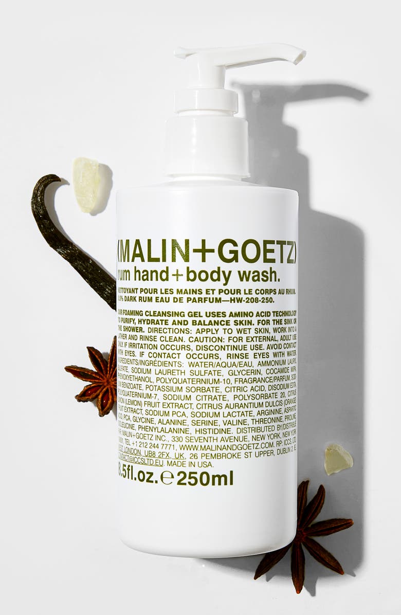 MALIN+GOETZ Rum Hand & Body Wash with Pump, Alternate, color, 