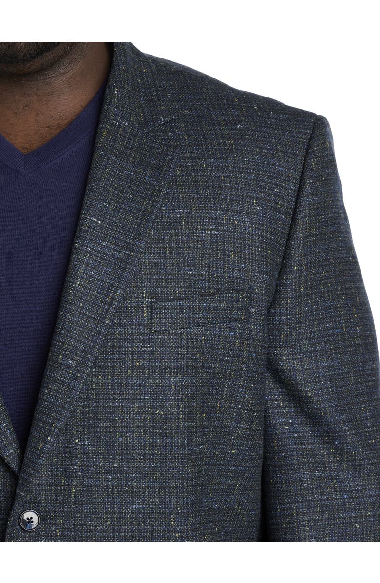 Oak Hill Premium by DXL Textured Sport Coat, Alternate, color, Teal