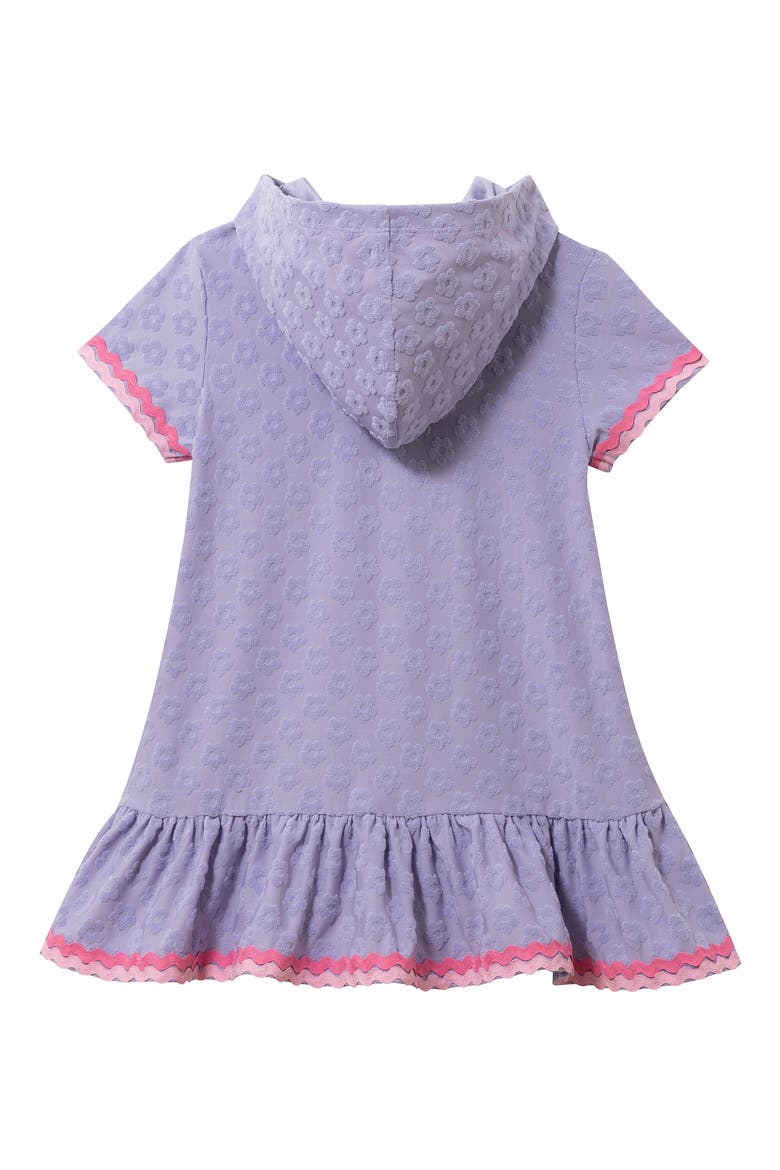 Kids' Tropical Jacquard Terry Cover-Up Dress, Alternate, color, PURPLE