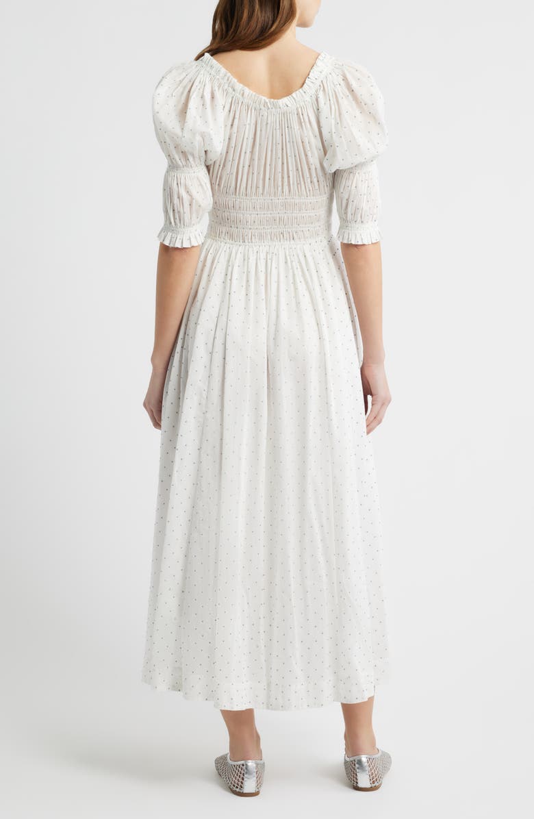DÔEN Ischia Swiss Dot Convertible Organic Cotton Voile Dress, Alternate, color, Flock Dot