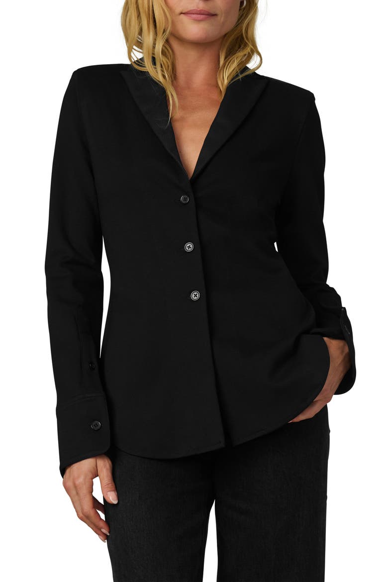 The Clara Cinched Blazer, Main, color, BLACK