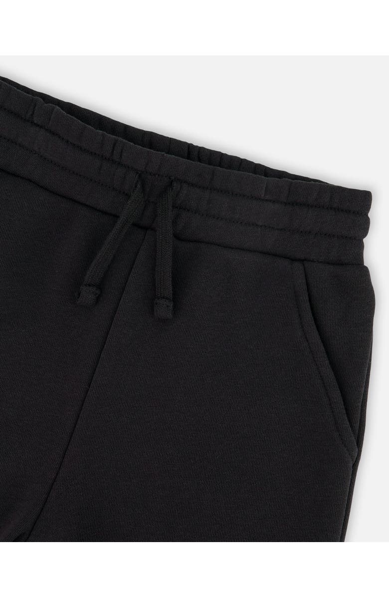 Deux par Deux French Terry Sweatpants with Cross Seams, Alternate, color, Black